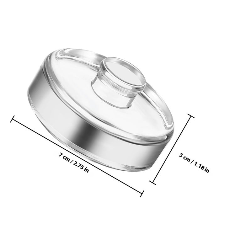2pcs Wide Mouth Jar Glass Fermenting Weights Kitchen Fermentation Glass Weight With Easy Grip Handle Heavy Glass Fermenting Lid For Jar - Image 2
