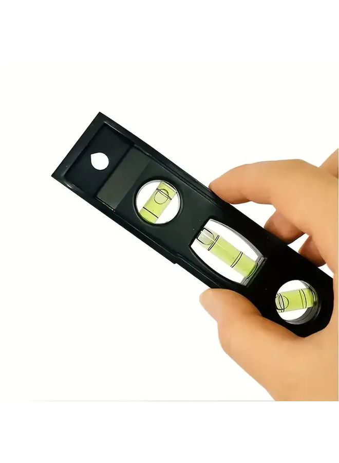 Heavy Duty Magnetic Torpedo Level Self Leveling Tool with ABS Case Black - Image 1