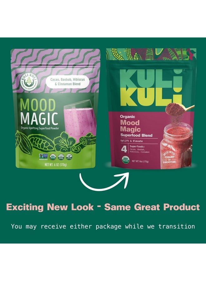Kuli Kuli Mood Magic 6 oz Organic Uplifting Superfood Powder - Powerful Blend of Maca, Baobab, Hibiscus, and Cinnamon - Superfood powder blend for Mood, Stress Reduction, Cognitive Function - Image 2