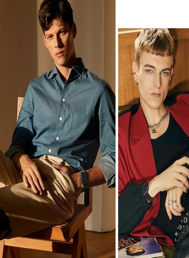 MARGE PLUS Stainless Steel Milanese Loop Compatible with Apple Watch Bands 46mm 42mm 44mm 45mm 49mm 38mm 40mm 41mm men and women,Magnetic Clasp Replacement for iWatch Ultra Series 11 10 9 8 7 SE 6 5 4 3 2 1 - Image 5