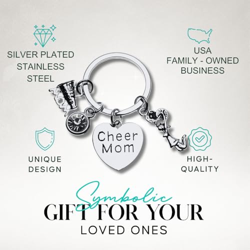 Infinity Collection - Cheer Mom or Dad Keychain - "Some People Have to Wait Their Entire Lives to Meet Their Favorite Athlete, I Raised Mine" - Image 3