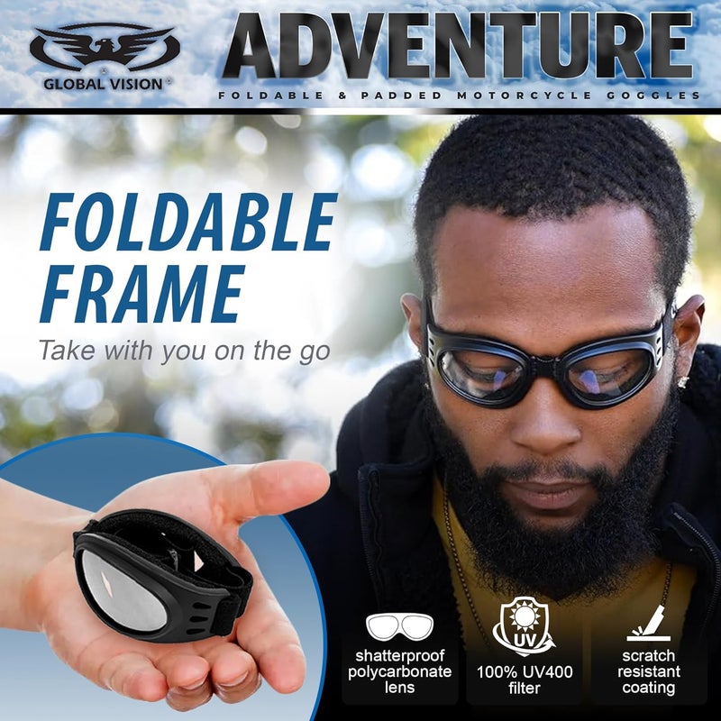 Global Vision Eyewear Men's Adventure Goggles with Pouch - Image 5