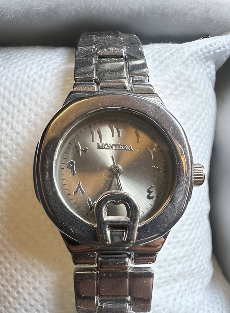 Montera Women's Watch - White Dial with Arabic Numerals and Metal Bracelet - Image 4