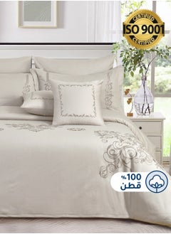 Master Home Textile MASTER Cotton Embroidery Comforter Sets, Fits 200 x 200 cm Double Size Bed, 9 Pcs King Size, 200 TC Cotton  - Image 1