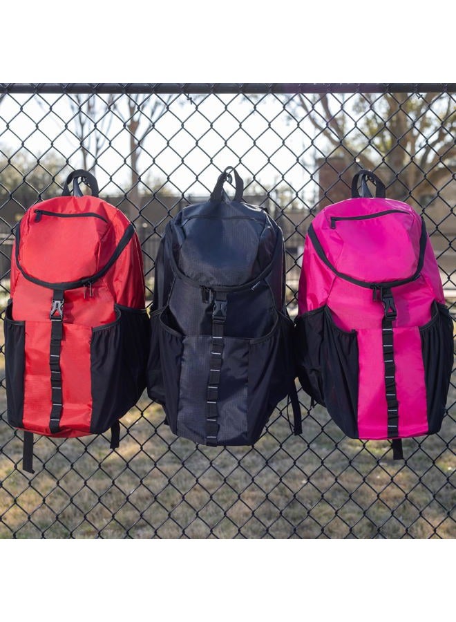 Athletico Basketball Bag - Large Basketball Backpack for Men & Women - Volleyball & Soccer, Pink, Large, Backpack - Image 5