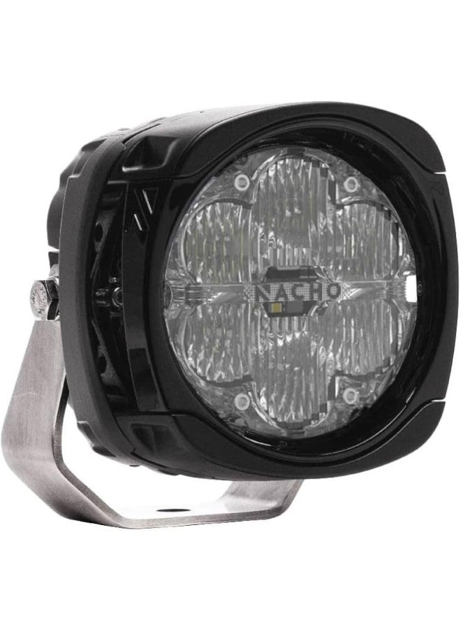 ARB NACHO Quatro Flood Beam Off Road LED Light. 4 Inch 60w Round Lights (Set of 2)  - Image 1