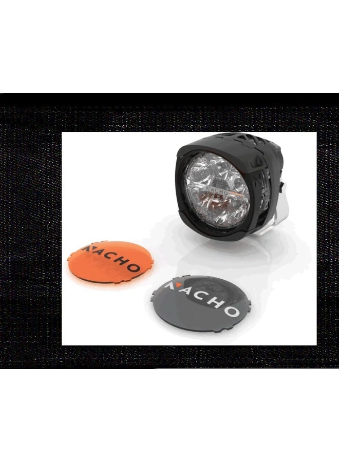 NACHO Quatro Flood Beam Off Road LED Light. 4 Inch 60w Round Lights (Set of 2)
