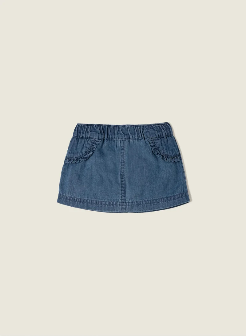 زيبي Zippy Denim Skirt with Nappy Cover for Newborn Girls