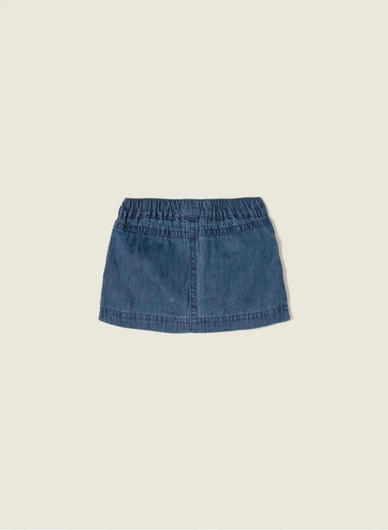 زيبي Zippy Denim Skirt with Nappy Cover for Newborn Girls