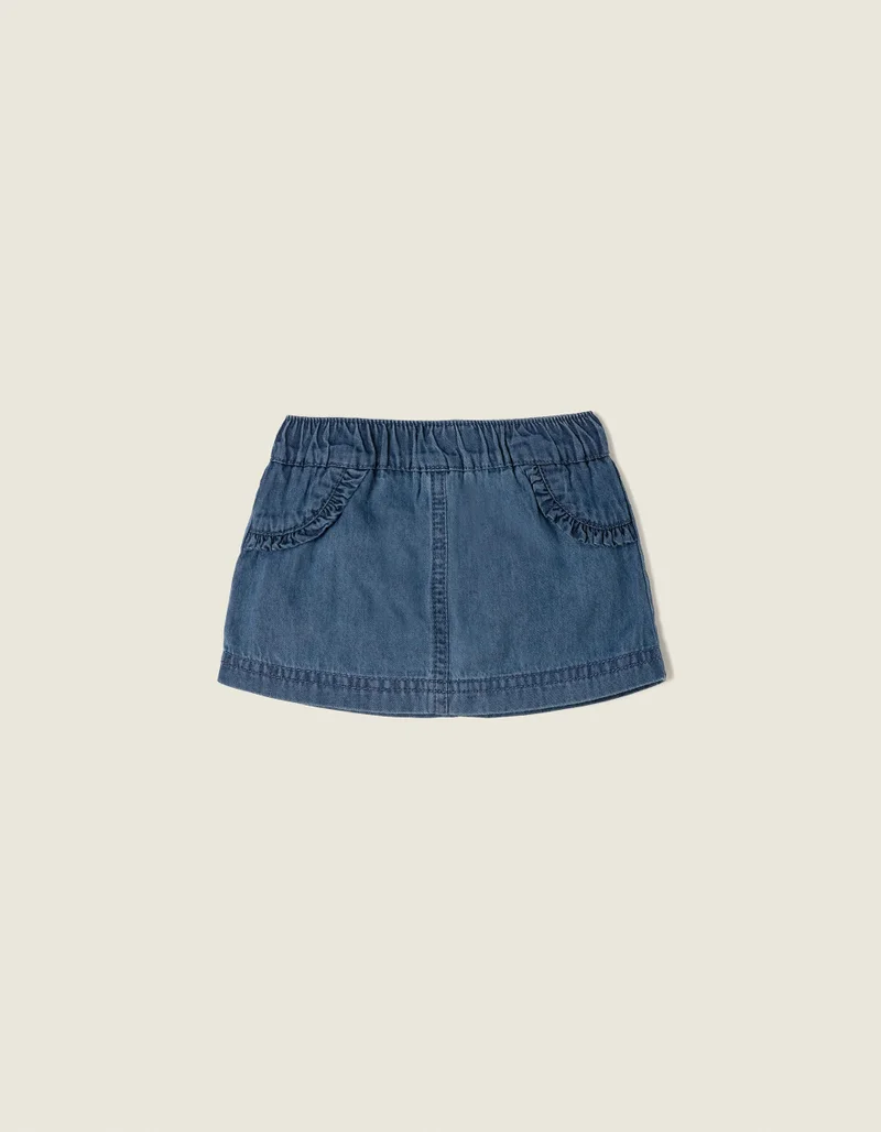 زيبي Zippy Denim Skirt with Nappy Cover for Newborn Girls