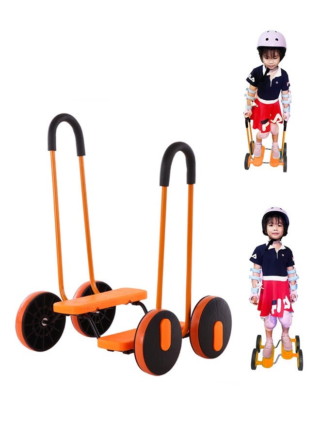 XiuWoo Kids Balance Pedal Bike, Training Vehicle, Boost Self Confidence Balancing Exercise Scooter, Non-Slip Sensory Training Equipment, Exercise Toys for Children Aged 3-12, orange - Image 1