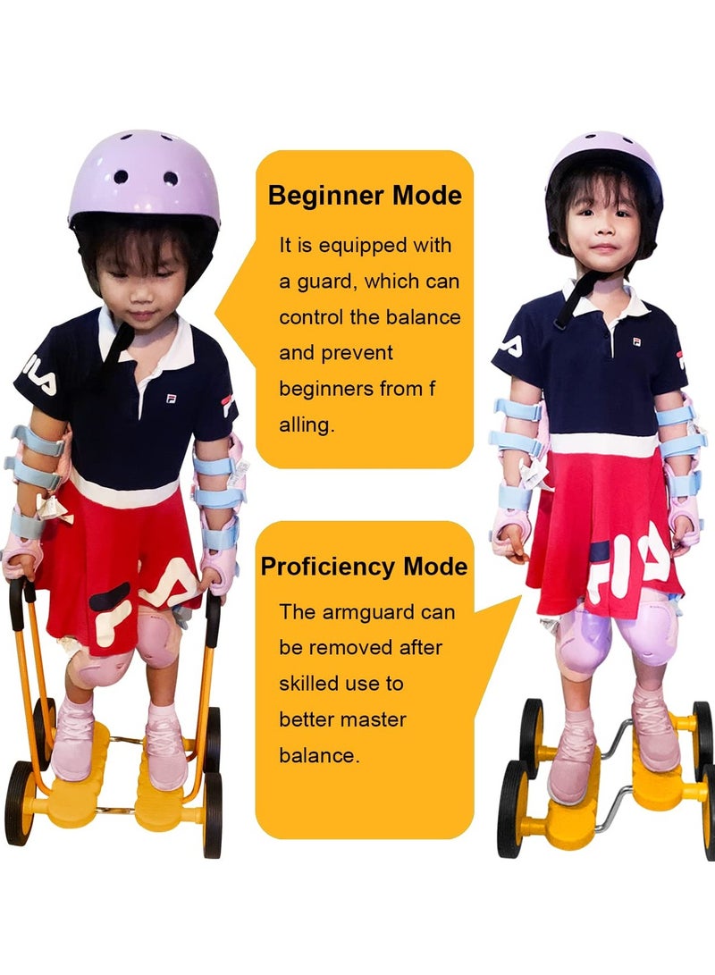 XiuWoo Kids Balance Pedal Bike, Training Vehicle, Boost Self Confidence Balancing Exercise Scooter, Non-Slip Sensory Training Equipment, Exercise Toys for Children Aged 3-12, orange - Image 4