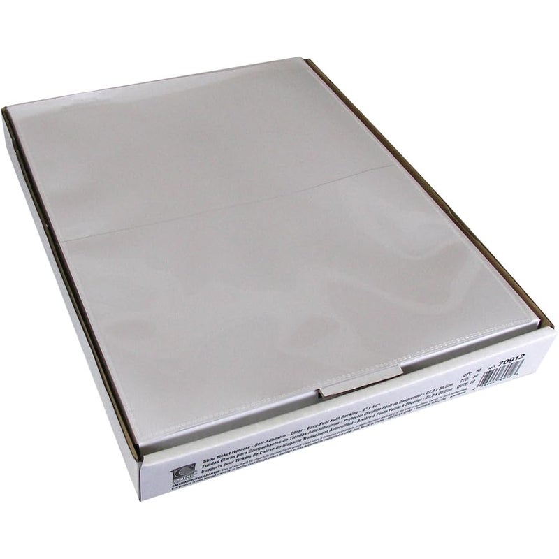 C-Line Self-Adhesive Shop Ticket Holders, Super Heavy, 50 Sheets, 9 X 12, 50/box - Image 2