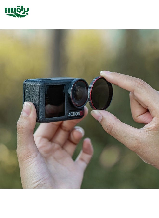 BURAQ - For DJI Osmo Action 5 Pro STARTRC 4 in 1 CPL ND8 ND16 ND32 Camera Lens Filter - Image 1