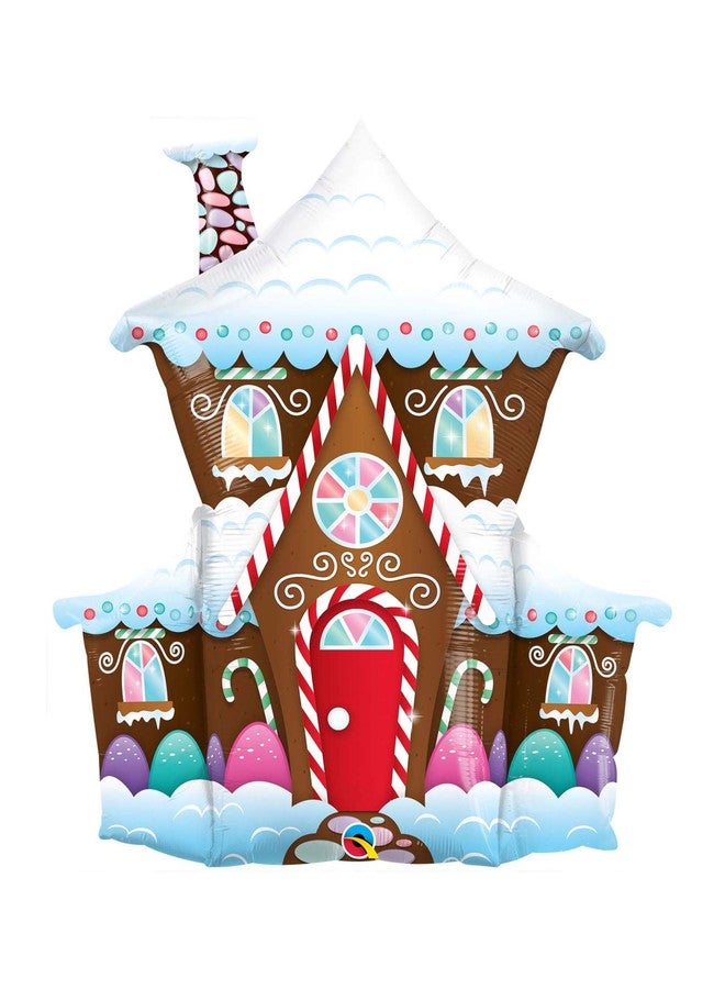Qualatex 37" Decorated Gingerbread House Shape - Image 1