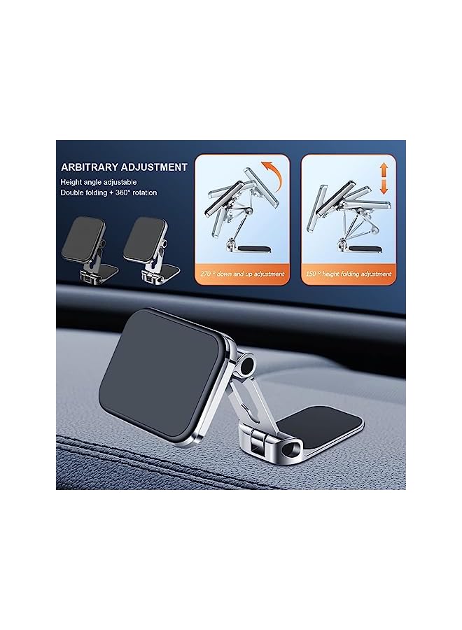 Zaboon Holder for Car, Super Strong Magnetic Car Cell Phone Mount Hands Free, Foldable Phone Stand for Automobile, 360¡ã Rotation Universal Dashboard Car Cradle Fits All Smartphones - Image 3