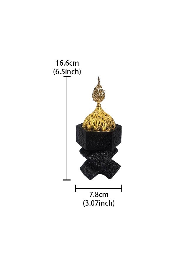 Incense burner, incense aroma burner, sandalwood burner, creative cross knot incense burner, resin handicrafts
