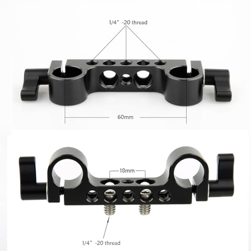 NICEYRIG 15mm Rod Clamp with 1/4"-20 Standard Thread for Camera Shoulder Rig and DSLR Camera Rig - Image 3