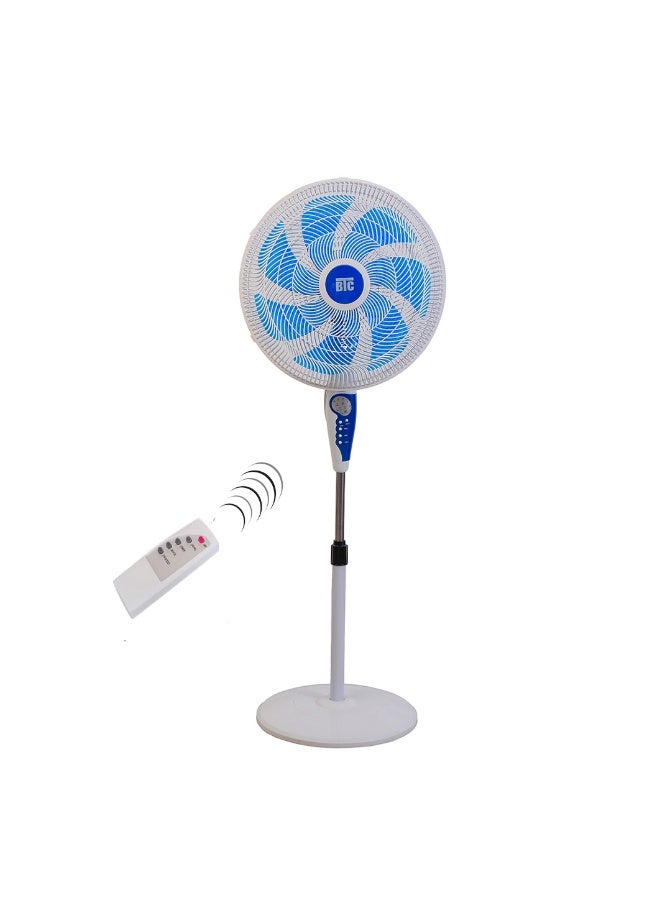 بي تي سي مروحة استاند بى تى سى 18 بوصة ضمان 3 سنوات ريمود 3 سرعات 7 ريشة