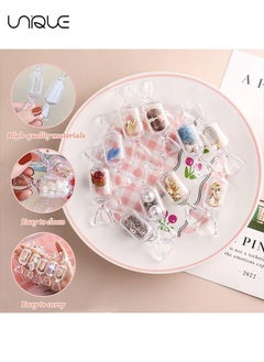 Unique Candy Shaped Storage Box- 10 Pcs Mini Candy Shape Clear Jewelry Storage Case Transparent MakeUp Earrings Travel Storage Container Organizer  - Image 3
