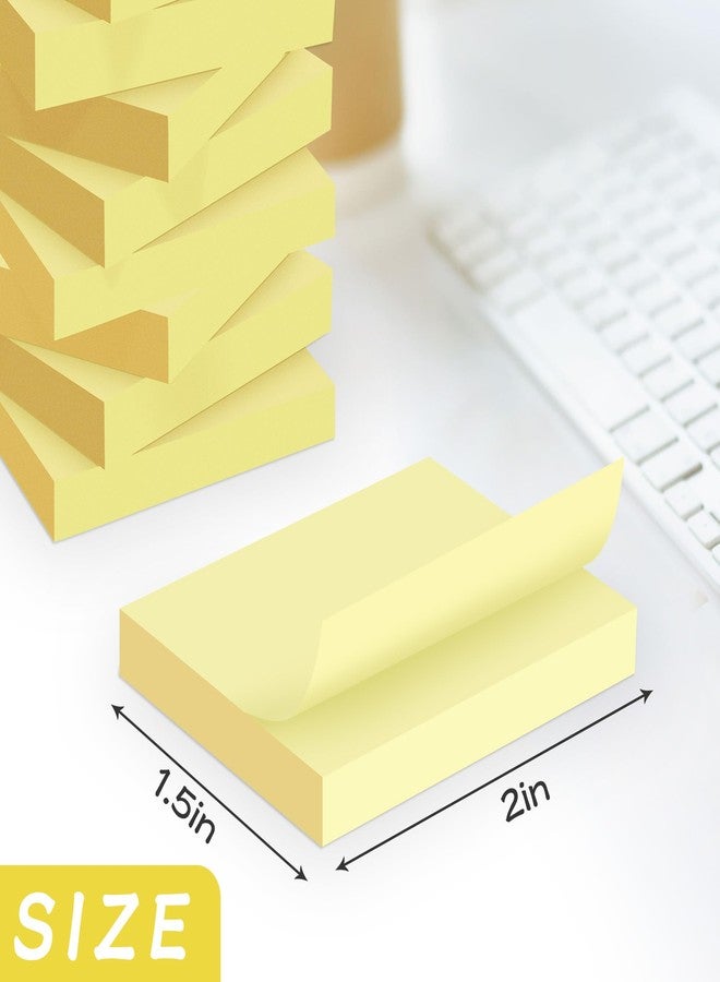 TKTB Mini Sticky Notes 1.5x2 in, 36 Pad Yellow Strong Adhesive Post, Suitable for School, Home, Office, Clean Removal - Image 2