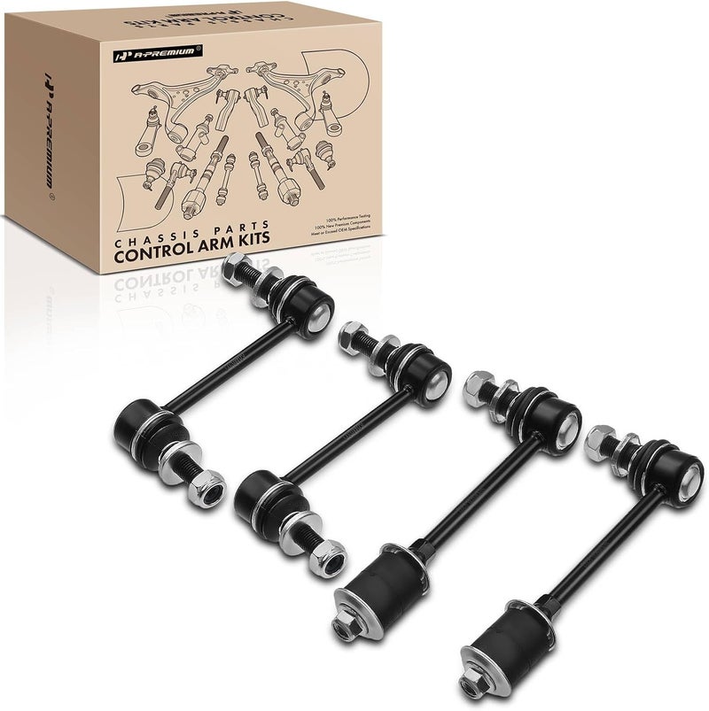 A-Premium 4Pcs Front Rear Sway Bar Link Stabilizer Link Kit Compatible with Toyota Sequoia 2001-2007 4.7L - Image 1