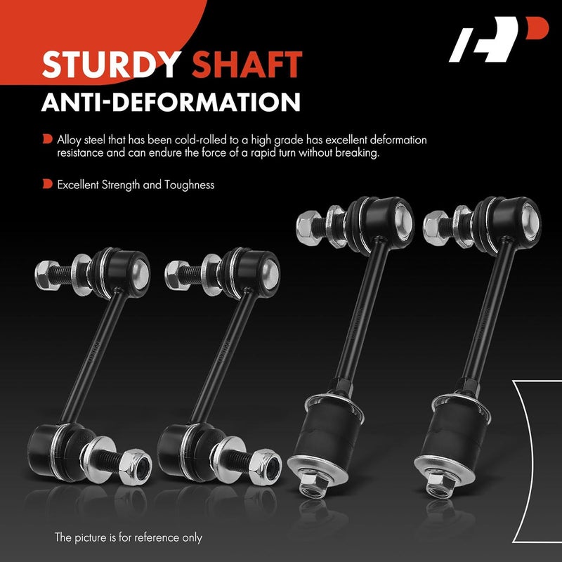 A-Premium 4Pcs Front Rear Sway Bar Link Stabilizer Link Kit Compatible with Toyota Sequoia 2001-2007 4.7L - Image 4