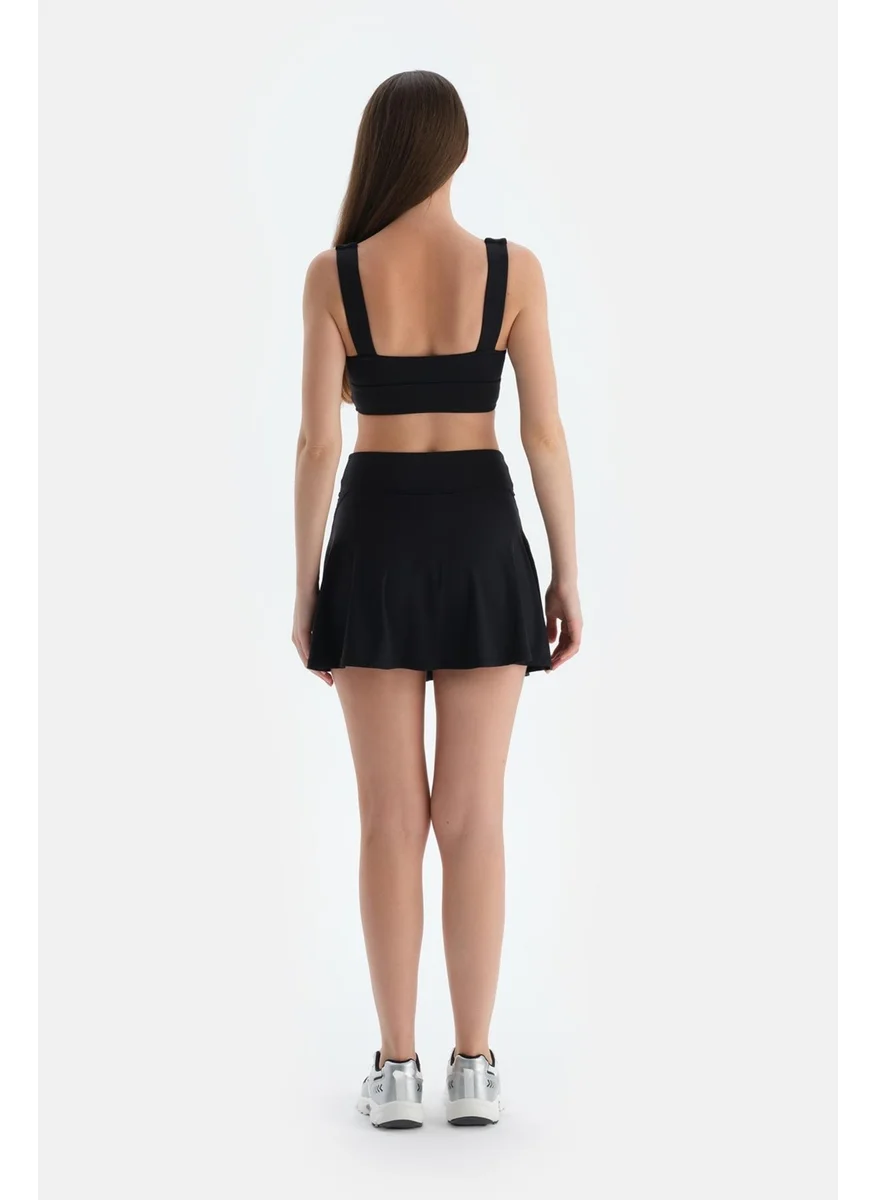 داجي Black Women's Shorts Skirt