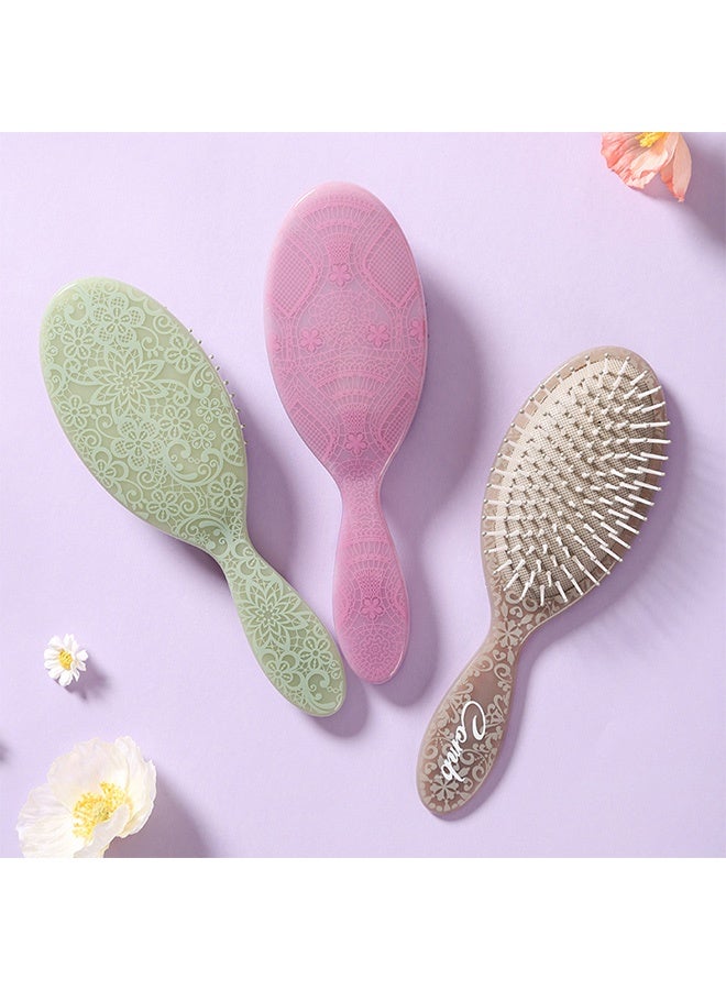 Hair Brush Original Detangling Brush - Soft and Flexible Bristle Brush for Curly, Straight, Thick, and Wavy Hair - Purple - Image 3