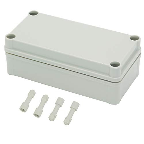 Zulkit Junction Box ABS Plastic Dustproof Waterproof IP67 Junction Boxes Universal Electrical Project Enclosure DIY Electronic Project Box Grey 6.30 x 3.15 x 2.17 inch (160 x 80 x 55 mm) - Image 1