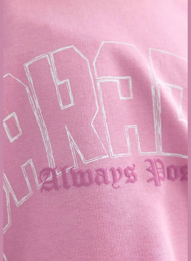 DeFacto Girl Crew Neck Long Sleeve Knitted Sweatshirt