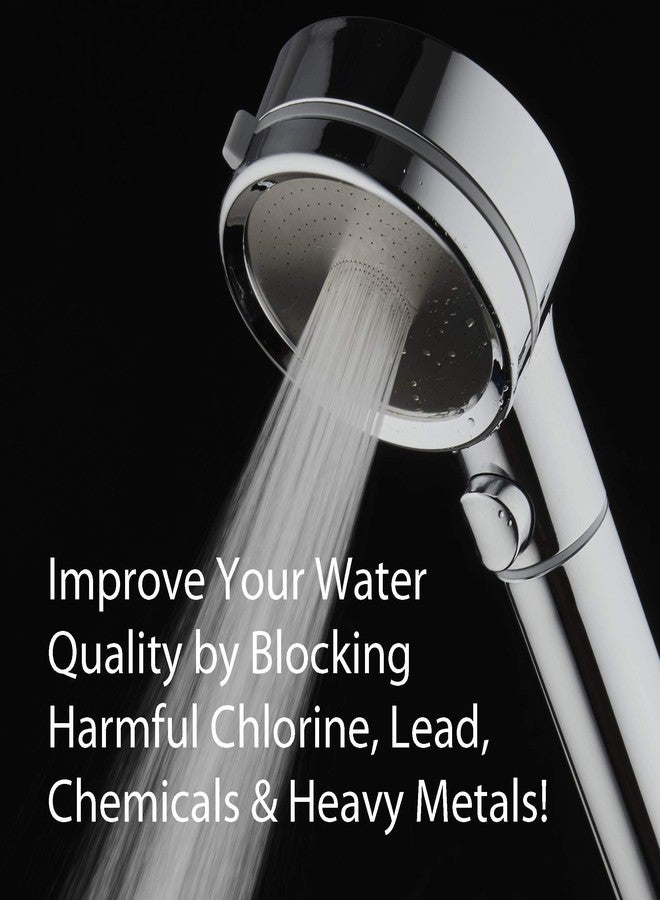 Dream Spa LaserJet High Pressure Luxury Handheld Shower Head with Dual Water Filters, ON-OFF Pause Switch, Extra-long 72-inch Stainless Steel Hose & Bracket - Face Opens for Easy Cleaning - Image 4