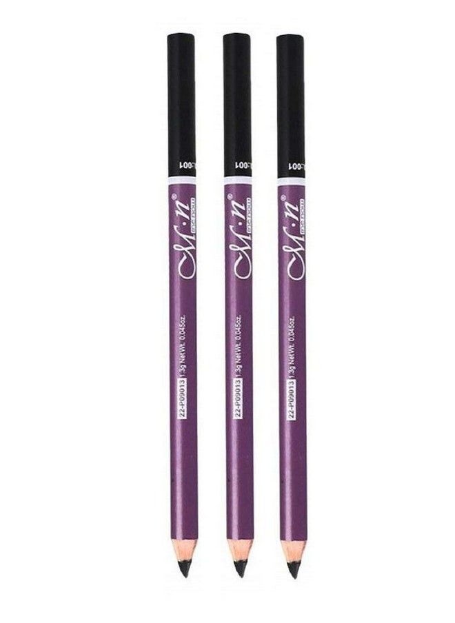 Me Now - Eyebrow Pencil With Comb Professional Makeup (Pack Of 3 Black) - Image 1