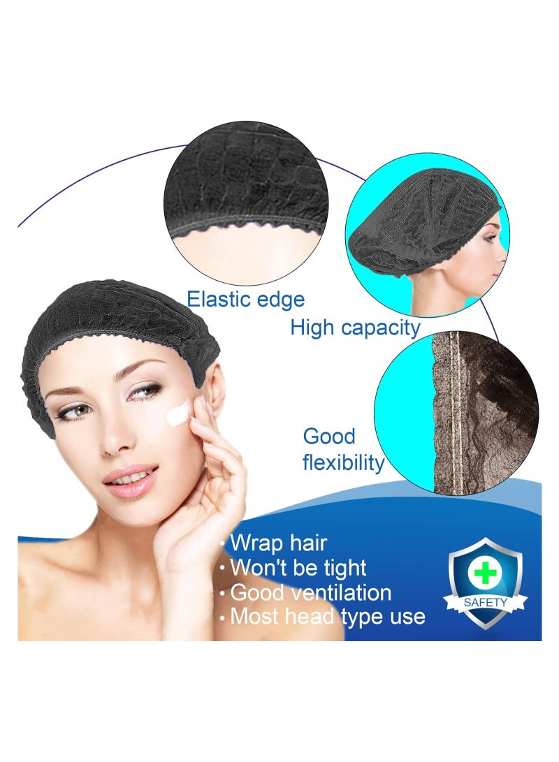 Generic Disposable Bouffant Caps Hair Net 21 Inch Elastic Lids for Catering, Kitchen and Sanitary Service 200 Piece Set  - Image 5