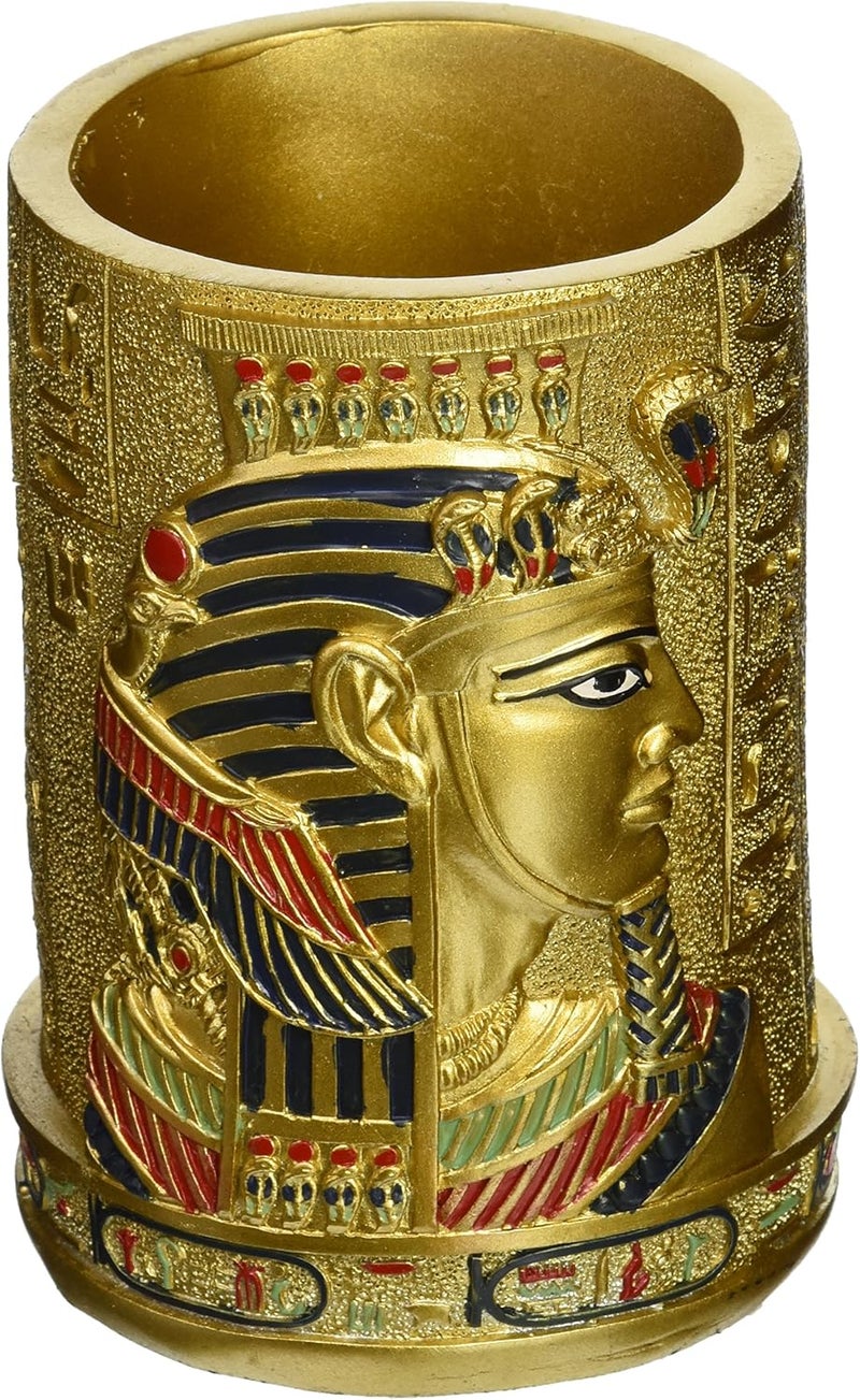 Design Toscano Ql1244 Egyptian Pharaoh Pen Vessel, Full Color - Image 1