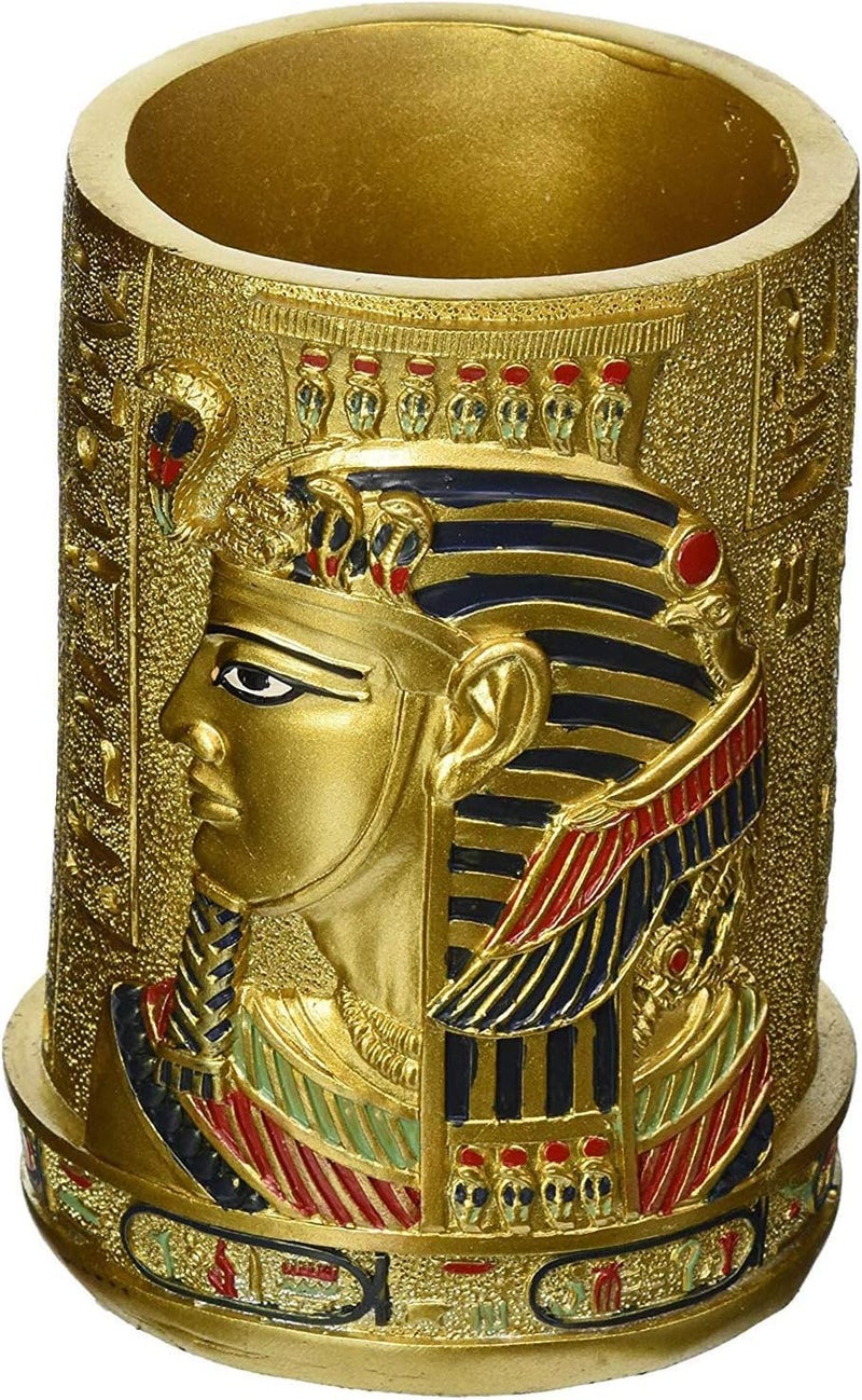 Design Toscano Ql1244 Egyptian Pharaoh Pen Vessel, Full Color - Image 3
