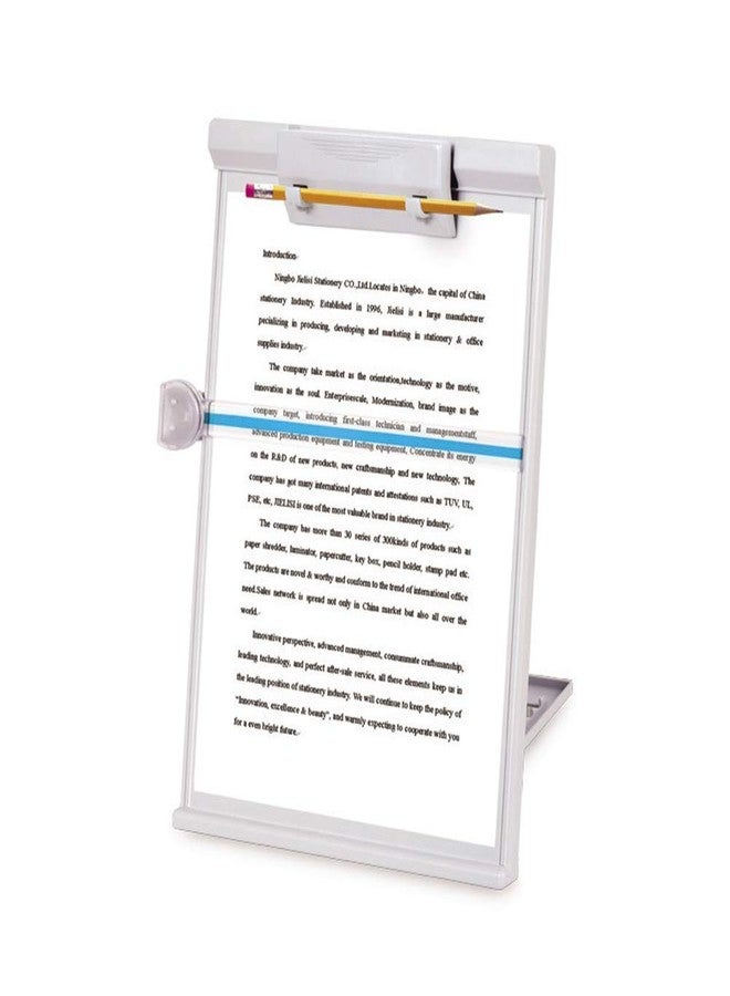 Istore Reading Clipboard Paper Holder Exam Writing Pad, Desktop Document Holder with Adjustable Stand for Office, Home & School - Image 2