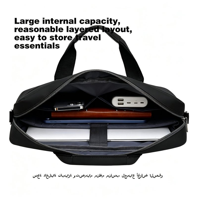 YZMA GLOBAL 15.6 Inch Water Resistant Laptop Bag Lightweight Business Briefcase Portable Shoulder Messenger Handbag for Men Women Office Travel - Image 2