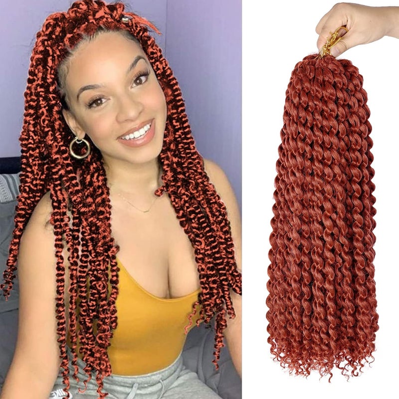 NAYOO Passion Twist Hair-8 Packs 20 Inch Water Wave Crochet Hair,Passion Twist Crochet Hair For Black Women Long Passion Twists Synthetic Braiding Hair Extensions(20 Inch 8 Packs,350#) - Image 1
