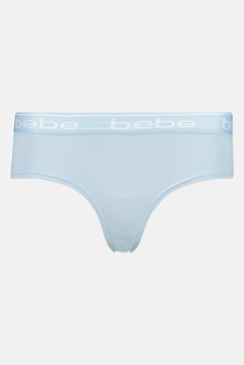 bebe Women 3 Pcs Brand Logo Bikini Panties, Multicolor - Image 4