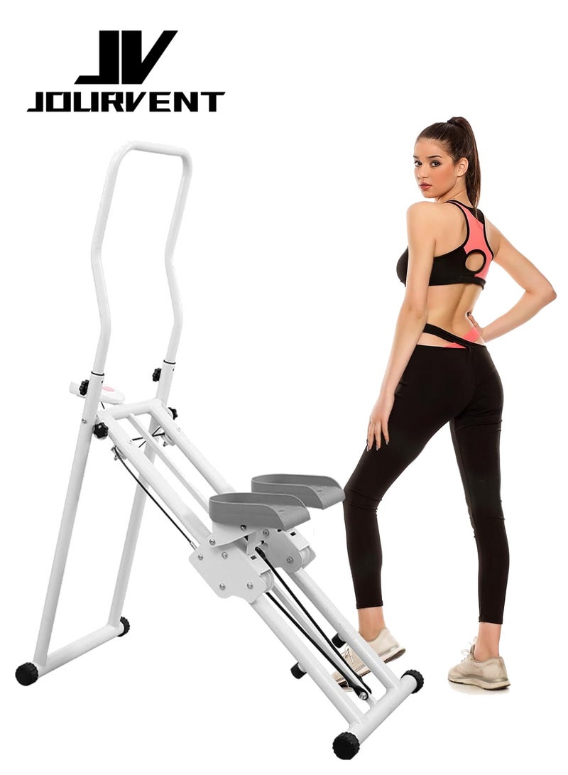 Jourvent Stair Climbing Machine, Folding Stepper Cardio Machine for Home Gym, Adjustable Full Body Workout Equipment, Space-Saving Stair Climber for Muscle Sculpting - Image 1