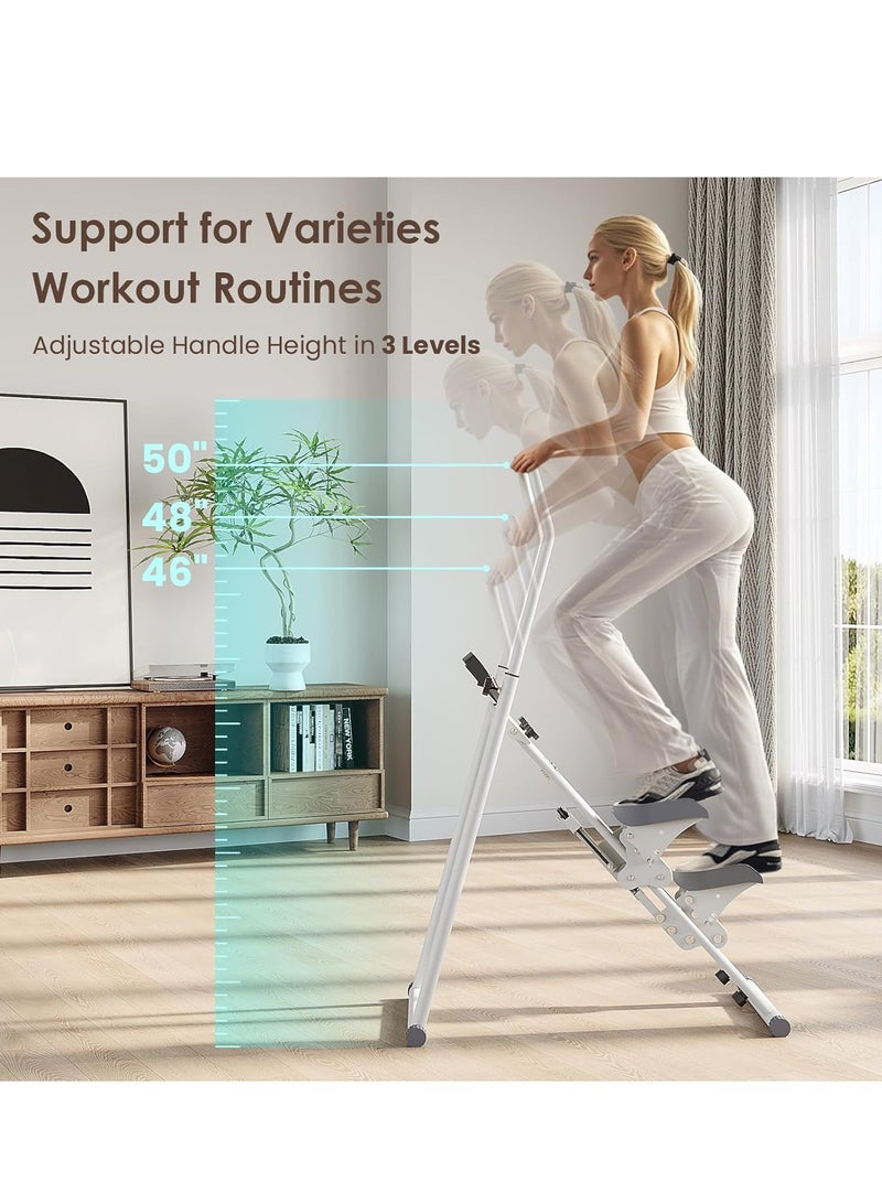 Jourvent Stair Climbing Machine, Folding Stepper Cardio Machine for Home Gym, Adjustable Full Body Workout Equipment, Space-Saving Stair Climber for Muscle Sculpting - Image 3