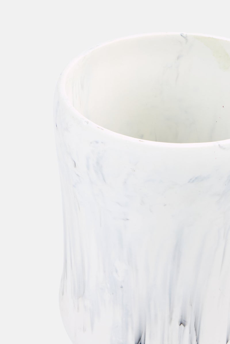 AMG Ceramic Open Top Storage Bowl, White - Image 3