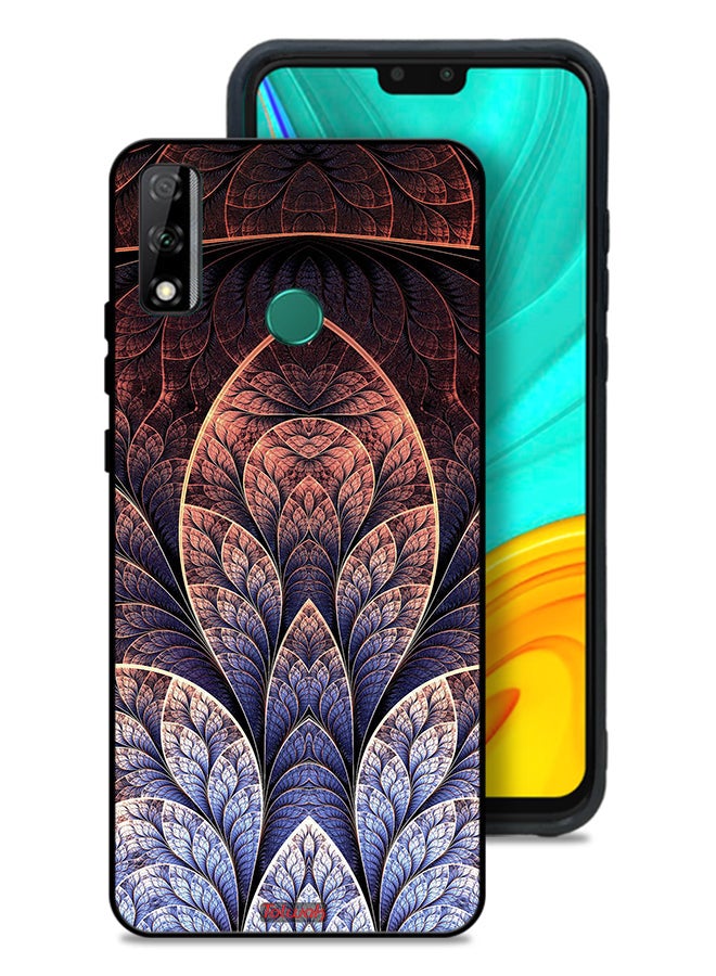 Tolwak Huawei Y8s Protective Case Cover Floral Fractal Abstract - Image 1