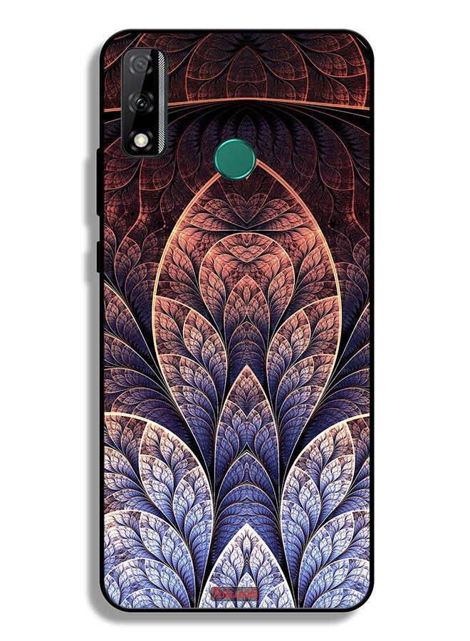 Tolwak Huawei Y8s Protective Case Cover Floral Fractal Abstract - Image 2