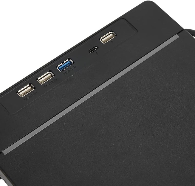 حامل شاشة قابل للتعديل مع صندوق تخزين ومنافذ USB 3.0 وإضاءة RGB مقاس 52x20x8.5 سم منظِّم سطح المكتب - Image 5