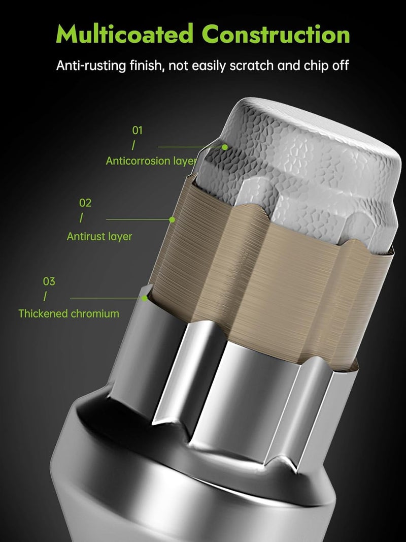 AUTOPTIM M12x1.25 Chrome Closed End Lug Nuts - Image 5