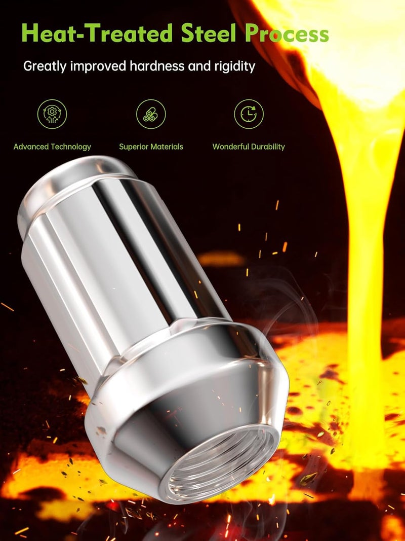 AUTOPTIM M12x1.25 Chrome Closed End Lug Nuts - Image 4