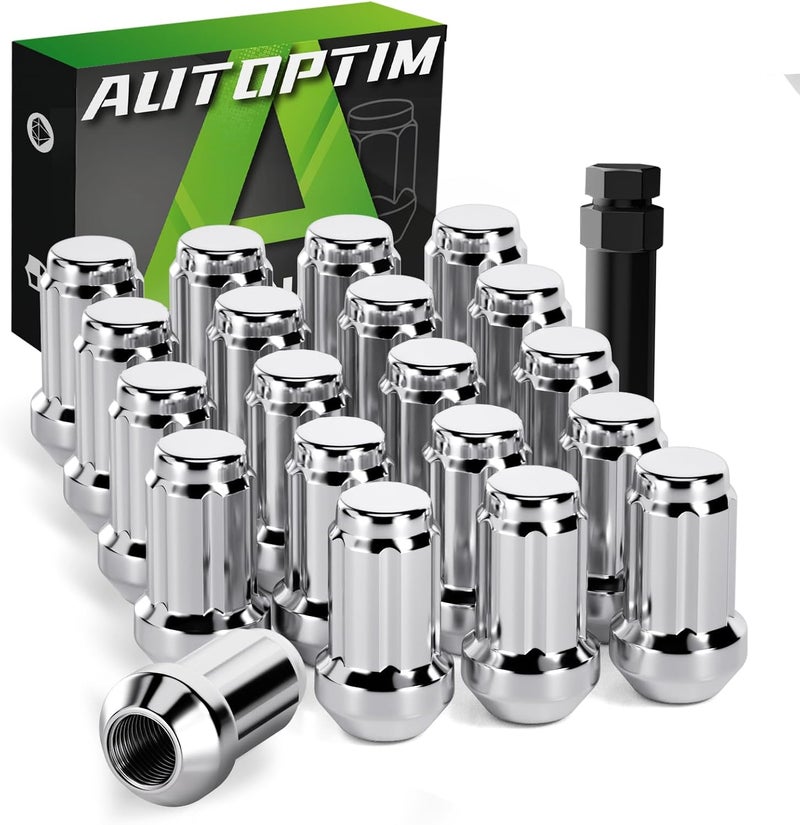 AUTOPTIM M12x1.25 Chrome Closed End Lug Nuts - Image 1