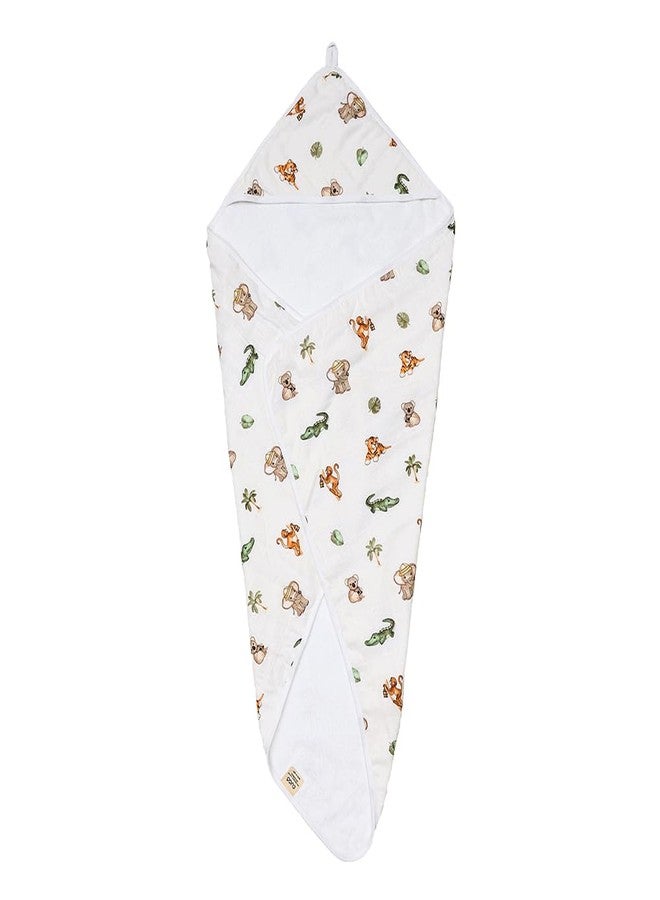 Cugo Snuggly Hooded Baby Towel (Animal Kingdom) – Soft & Absorbent, Perfect for Newborns | Baby Essentials - Image 5